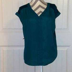 Fortune+Ivy Womens green L blouse
